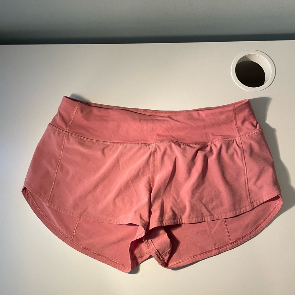 Pink speed up shorts 2.5 inch